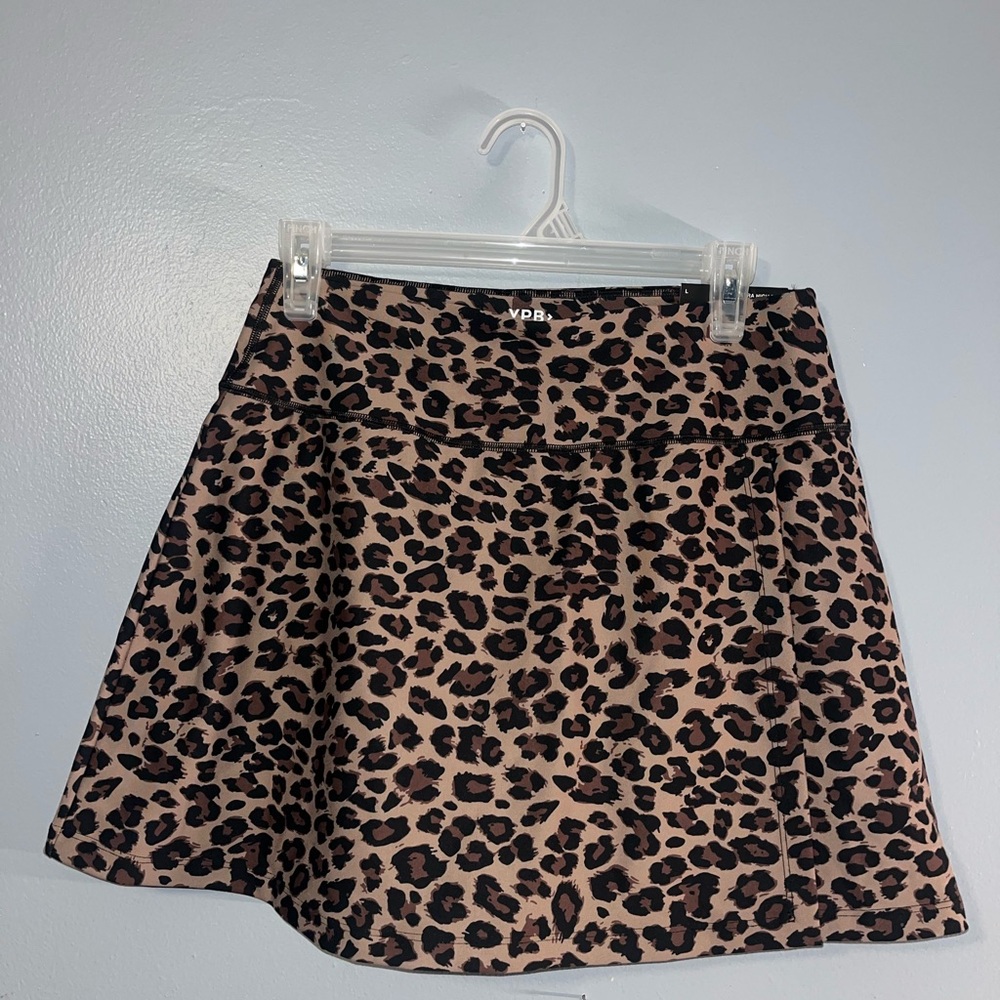 Abercrombie & Fitch Brown Leopard A-Line Skirt